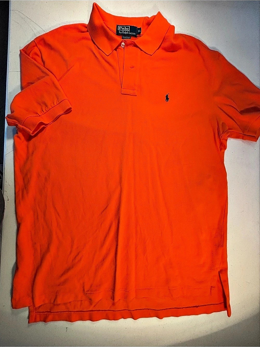 Polo Ralph Lauren Classic Fit Cotton Mesh Polo Shirt Men's Cotton Polo Orange XL